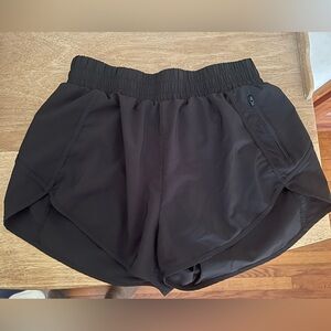 Black running shorts